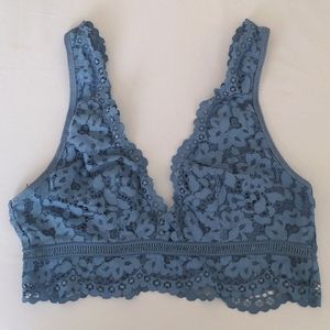 Dusty Blue Lace Bralette